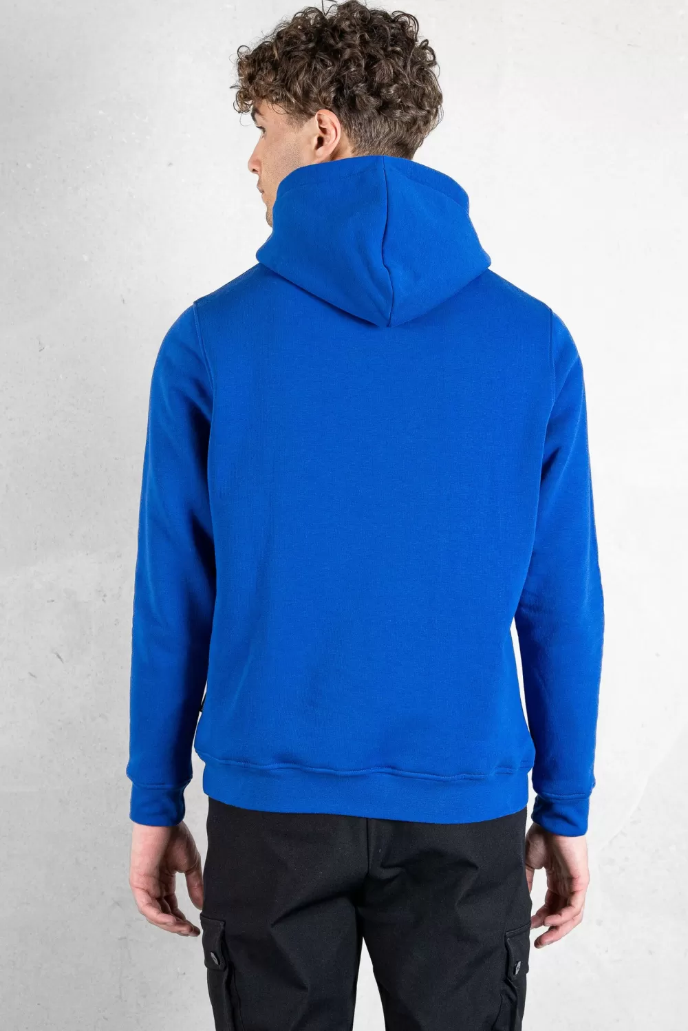 Hot Brand Straight Small Logo Hoodie Surf The Web/Bright White Heren Hoodies