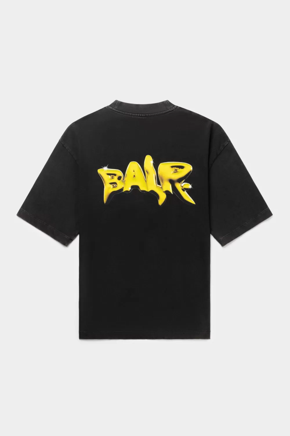 Discount Joey Box Washed Melted Brand T-Shirt Jet Black Heren T-Shirts