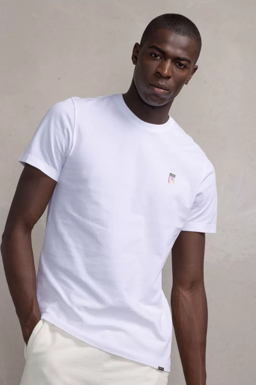 Flash Sale Olaf Straight Colored Letters T-Shirt Bright White Heren T-Shirts