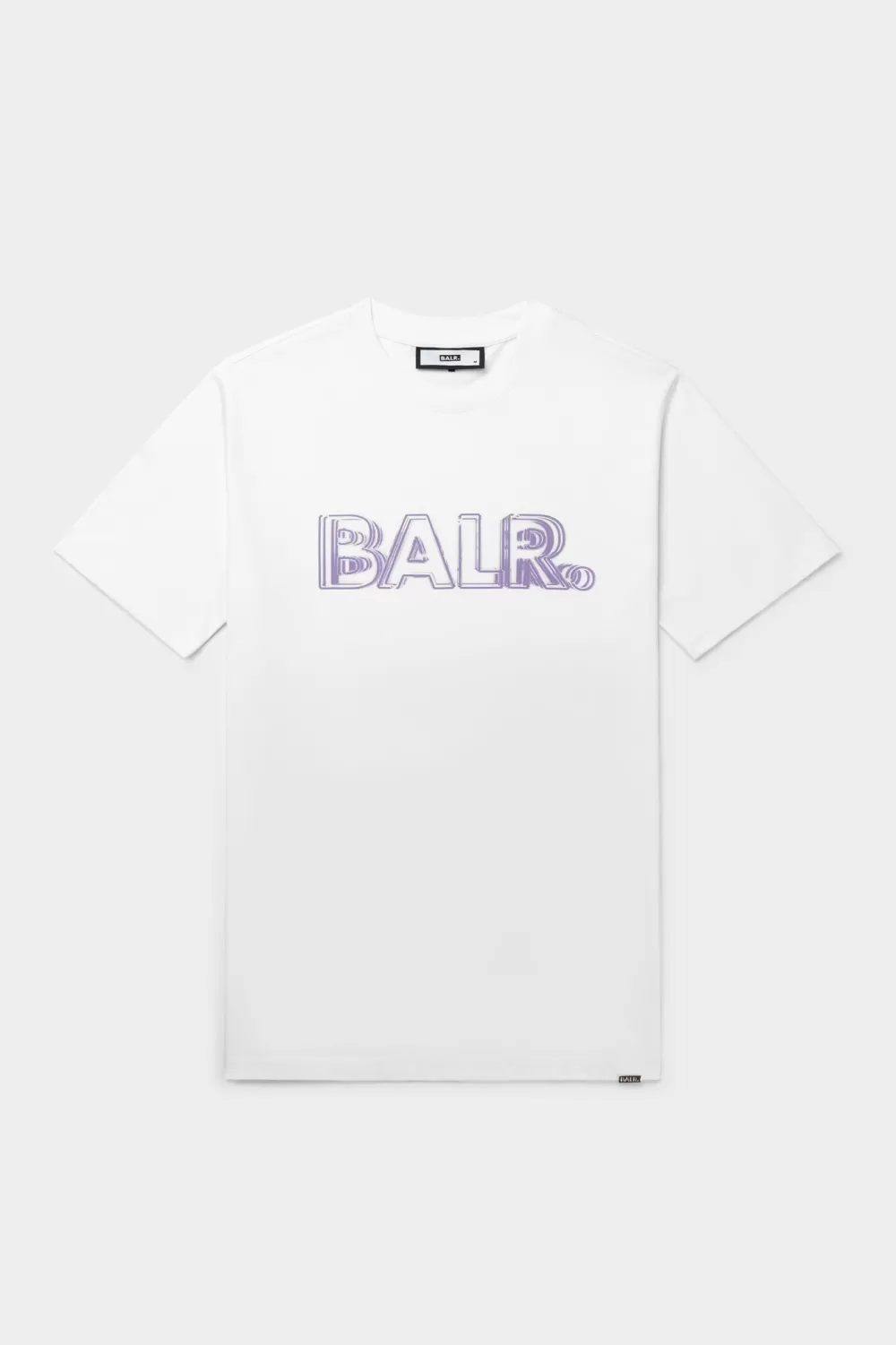 Store Olaf Straight Neon Brand T-Shirt Bright White/Paisley Purple Heren T-Shirts