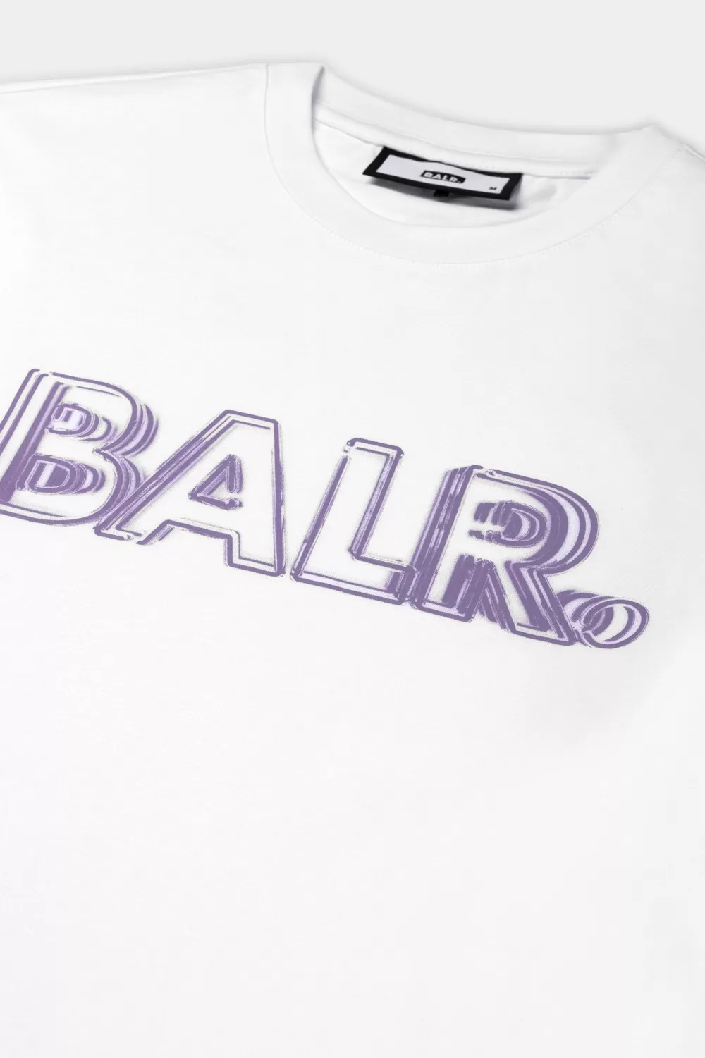Store Olaf Straight Neon Brand T-Shirt Bright White/Paisley Purple Heren T-Shirts